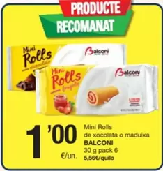 Balconi - Mini Rolls De Xocolata O Maduixa