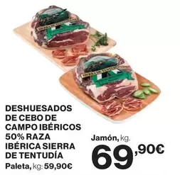 Deshuesados De Cebo De Campo Ibéricos 50% Raza Ibérica Sierra De Tentudía