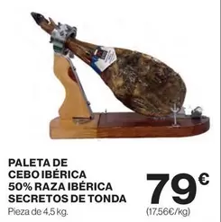 Paleta De Cebo Ibérica 50% Raza Ibérica Secretos De Tonda