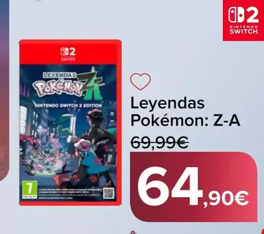 Nintendo SWITCH - Leyendas Pokemon: Z-A