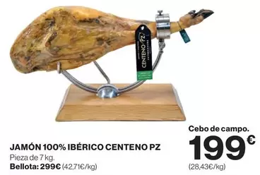 Bellota - Jamón 100% Ibérico Centeno Pz