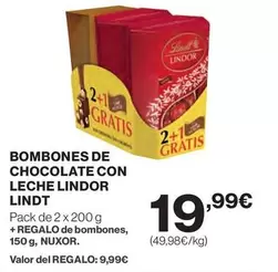 Lindt - Bombones De Chocolate Con Leche Lindor