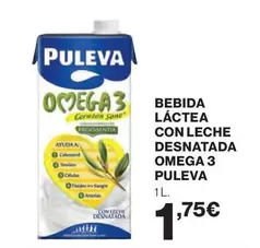 Puleva - Bebida Lactea Con Leche Desnatada Omega 3