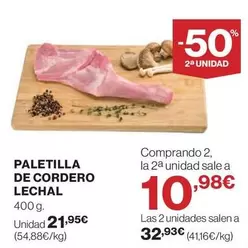 Paletilla De Cordero Lechal