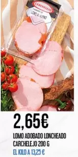 Carchelejo - Lomo Adobado Loncheado