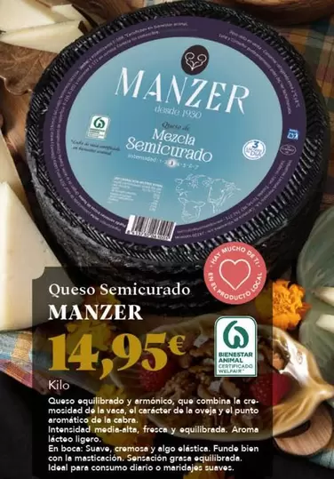 Manzer - Queso Semicurado