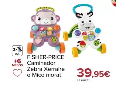 Fisher-Price - Andador Cebra Parlanchina O Mono Morado