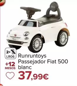 Runruntoys Correpasillos Fiat 500 Blanco