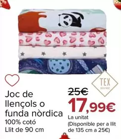 Tex Home - Juego De Sabanas O Funda Nordica