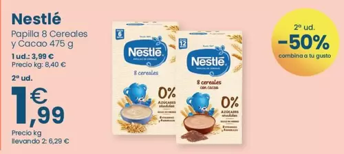 Nestlé - Papilla 8 Cereales Y Cacao