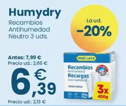 Humydry - Recambios Antihumedad Neutro 3 Uds.