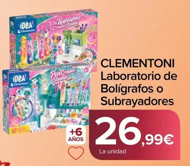 Clementoni - Laboratorio De Boligrafos O Subrayadores