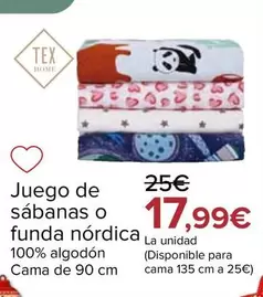 Tex Home - Juego De Sabanas O Funda Nórdica