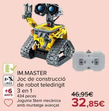 Im. Master - Juego De Construccion De Robot Teledirigido 3 En 1