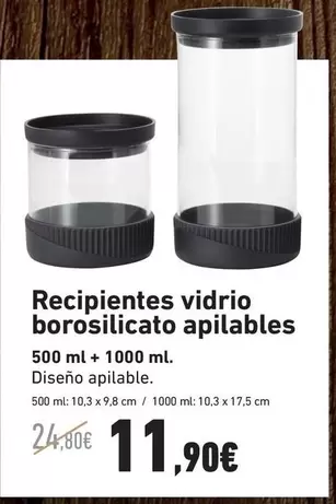 Recipientes Vidrio Borosilicato Apilables
