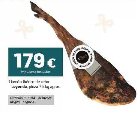 Leyenda - 1 Jamón Ibérico De Cebo