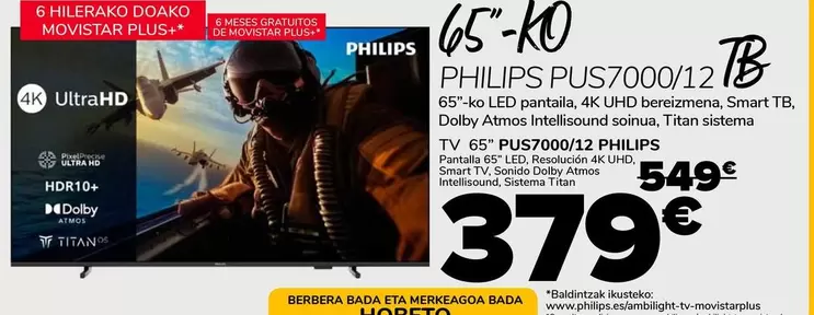 Philips - 65" Ko Pus7000/12