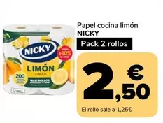 Nicky - Papel Cocina Limón 