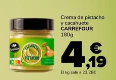 Carrefour - Crema De Pistacho Y Cacahuete