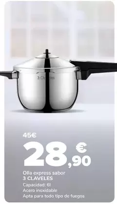 3 Claveles - Olla Express Sabor 