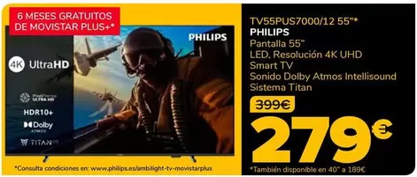 Philips - Tv55pus7000/12 55"* Pantalla 55" Led