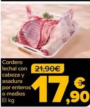 Cordero Lechal Con Cabeza Y Asadura Por Enteros O Medios