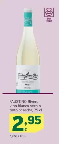 Faustino Rivero - Vino Blanco Seco O Tinto Cosecha