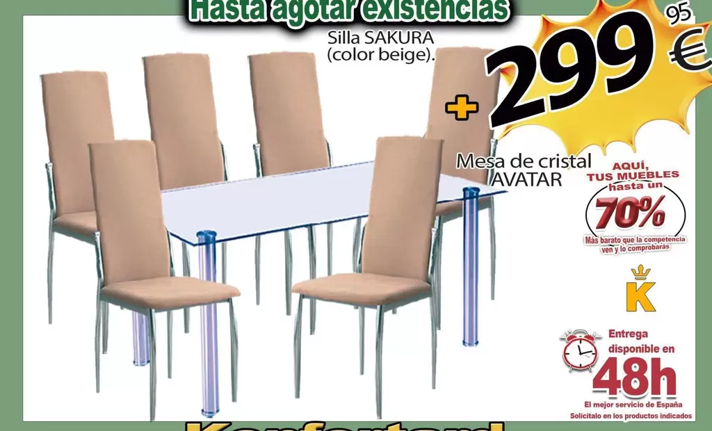 Cristal - Silla Salva (Color Beige)