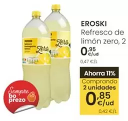 Eroski - Refresco De Limon Zero