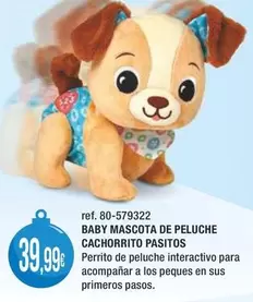 Vtech - Baby Mascota De Peluche Cachorrito Pasitos