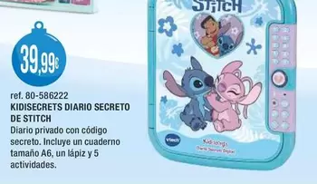 Vtech - Kidisecrets Diario Secreto De Stitch