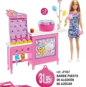 Barbie -  Puesto De Algodon De Azucar