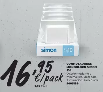 Simon - Conmutadores Monoblock S10