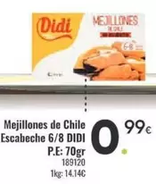 didi - Mejillones De Chile Escabeche 6/8