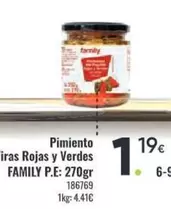 Family - Pimiento Tiras Rojas Y Verdes