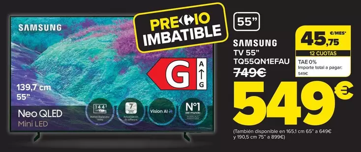 Samsung - Tv 55" Tq55qn1efau"