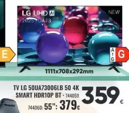 LG - Tv 50ua73006lb 50 4k Smart Hdr10p Bt 744059