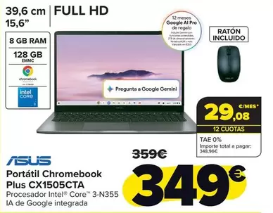 Asus - Portátil Chromebook Plus CX1505CTA