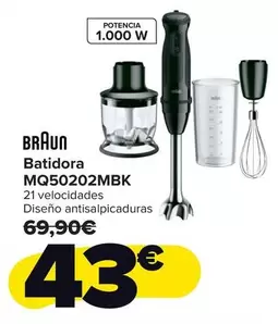 Braun - Batidora MQ50202MBK