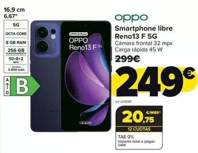 OPPO - Smartphone Libre Reno13 F 5g