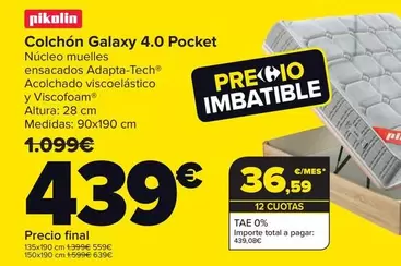 Pikolin - Colchon Galaxy 4.0 Pocket