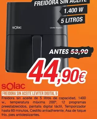 Solac - Freidora Sin Aceite