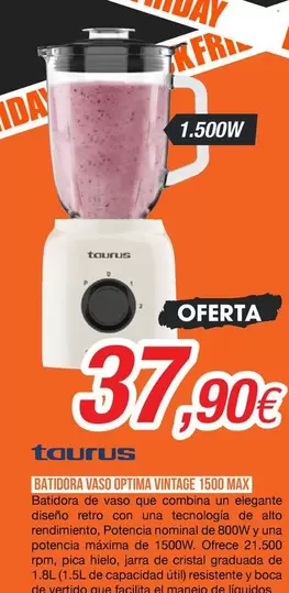 Taurus - Batidora Vaso D'Offta