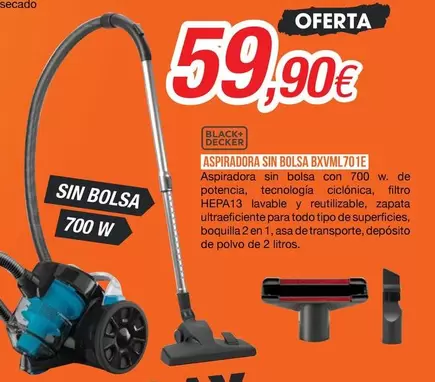 Aspiradora Sin Bolsa Bxmil70te