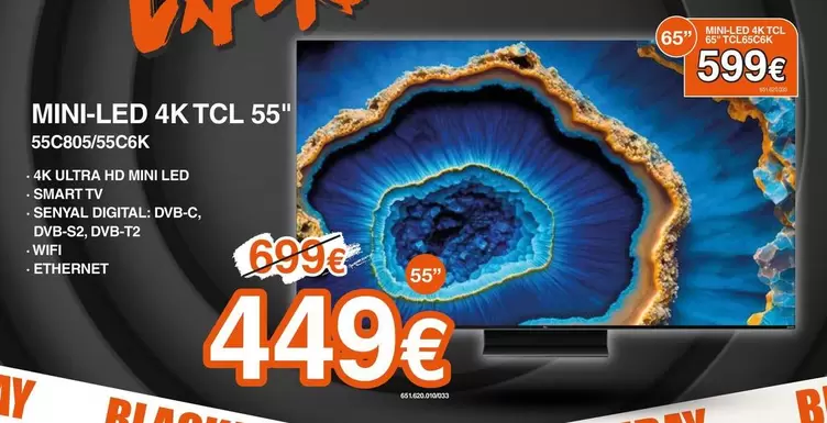 TCL - Mini.led 4k 55" 55c805/55c6k