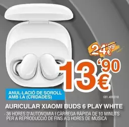 Xiaomi - Auricular Buds 6 Play White