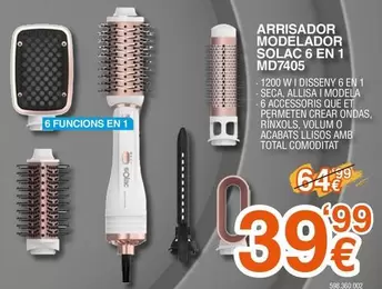 Solac - Arrisador Modelador Solar 6 En 1 Mdt7005