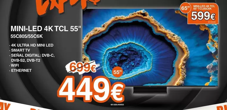 TCL - Mini-led 4k 55" 55c9065gosk