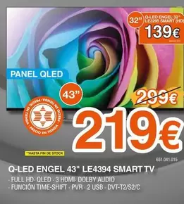 Engel - Q-Led 43" LE4394 Smart Tv