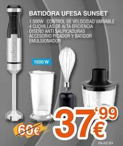 Ufesa - Batidora Sunset